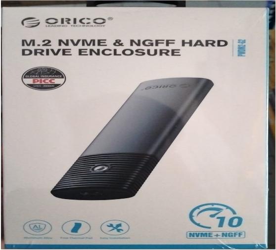 EXT CASE SSD M.2 NVME-NGFF ORICO PWDM2-G2-PK-EP