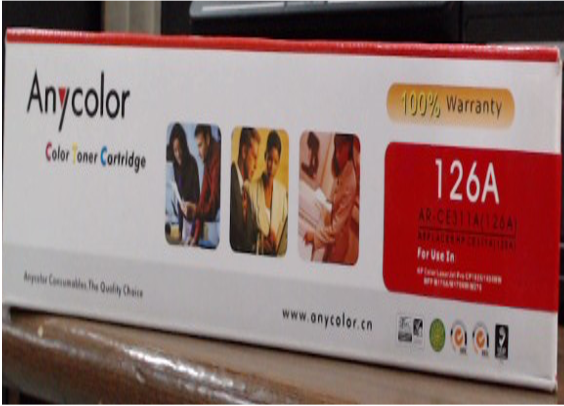 TONER CARTRIDGE ANYCOLOR AR-CE311A (126A) CYAN
