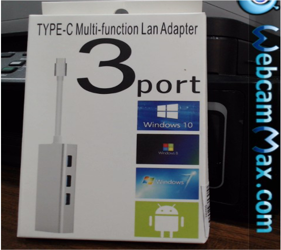 USB HUB TYPE-C + LAN MACBOOK