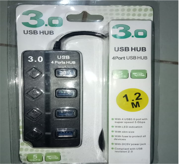 USB HUB 3.0 4PORT ON/OFF 120CM MODEL 504