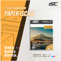 STICKER TRANSPARANT PAPER ISC A4 50 SHEET