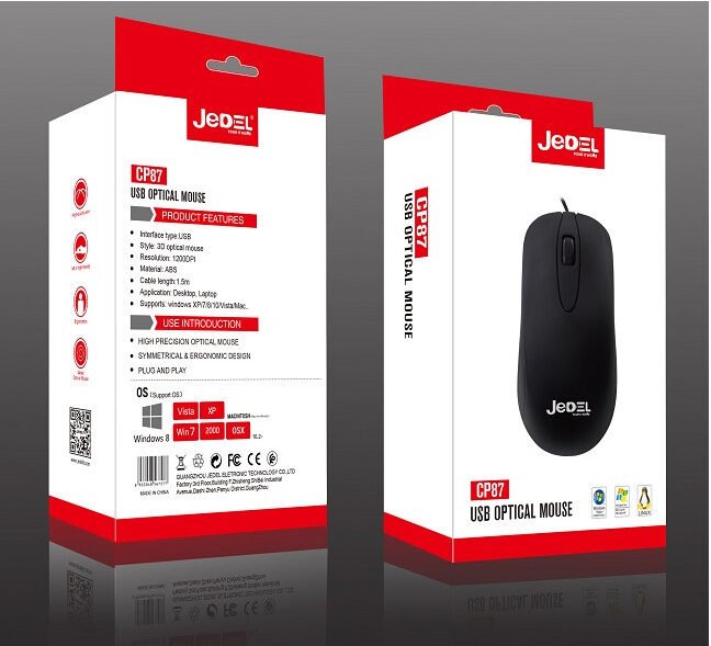 MOUSE CABEL USB JEDEL CP87