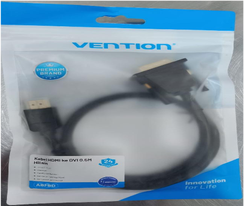 CABEL HDMI TO DVI 24+1 VENTION 0.5M ABF