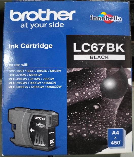 CARTRIDGE BROTHER LC 67 BK