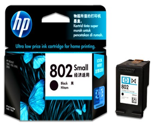 CARTRIDGE HP 802 SMALL BLACK CH561ZZ