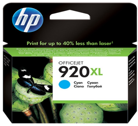 CARTRIDGE HP 920XL CYAN CD972AA