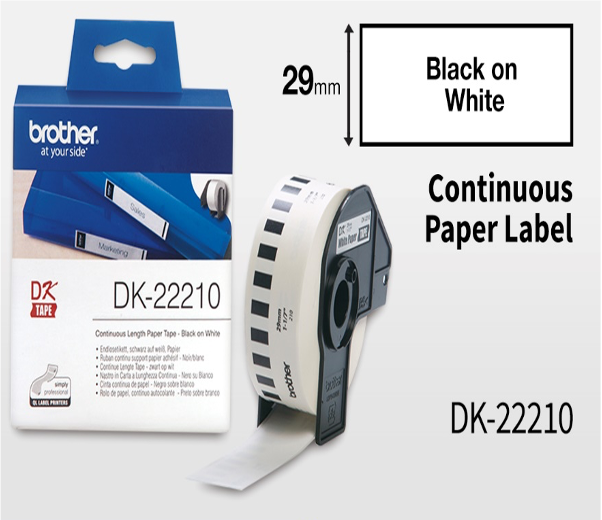 CONTINUOUS LENGTH PAPER TAPE DK-22210