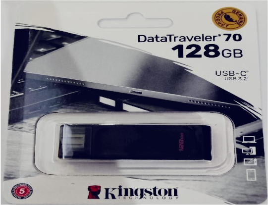 FLASHDISK KINGSTON DT70 USB TYPE-C 128GB