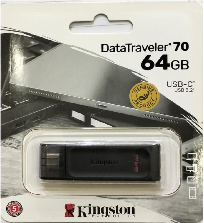 FLASHDISK KINGSTON DT70 USB TYPE-C 64GB