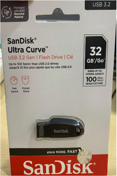 FLASHDISK SANDISK ULTRA CURVE USB 3.2 32GB