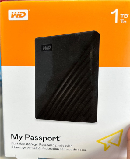 HARDISK EXT WD MY PASSPORT 1TB BLACK