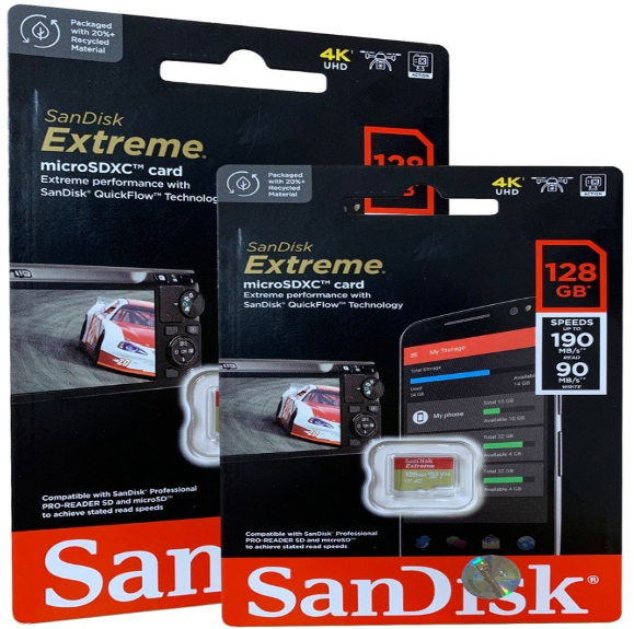 MICRO SD SANDISK EXTREME 128GB 190MBPS