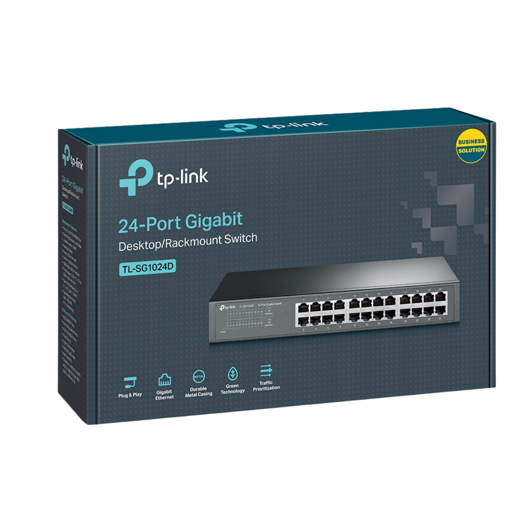 SWITCH HUB TP LINK TL-SG1024D 24 PORT GIGABYTE