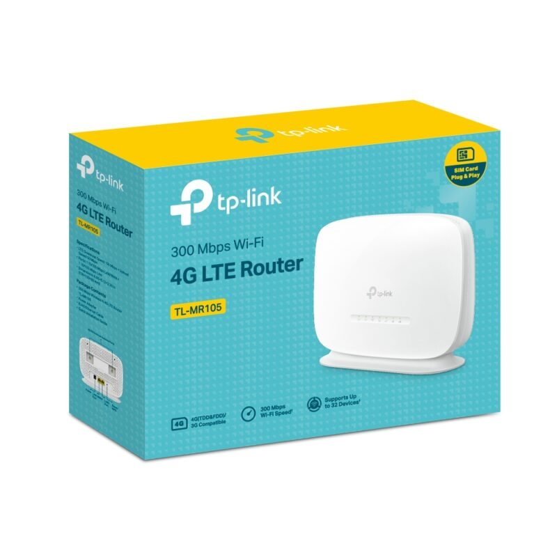 TP LINK N300 SINGLE BAND FE 4G LTE TL-MR105