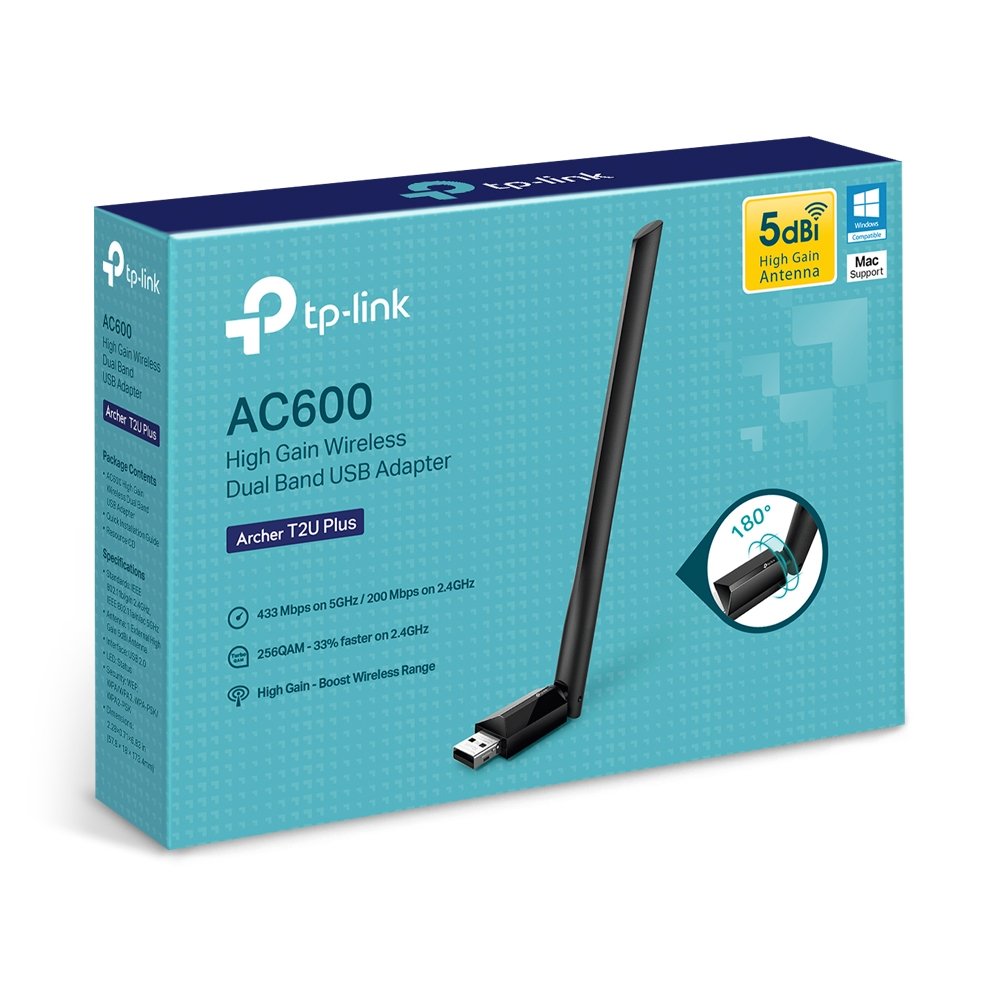 USB WIFI TP LINK AC600 ARCHER T2U PLUS