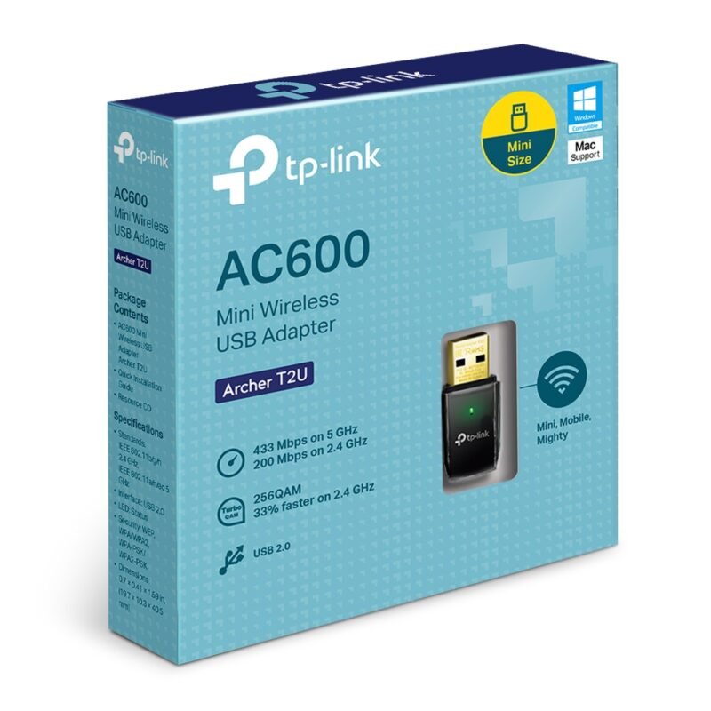 TP LINK WIRELESS DUALBAND USB ADAPTER AC600 ARCHER T2U
