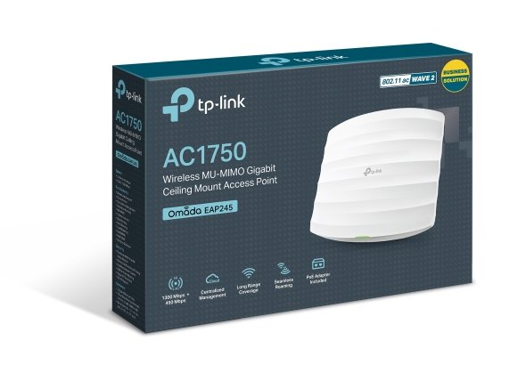 TP LINK WIRELESS ACCESS POINT MU-MIMO AC1750 omada EAP245
