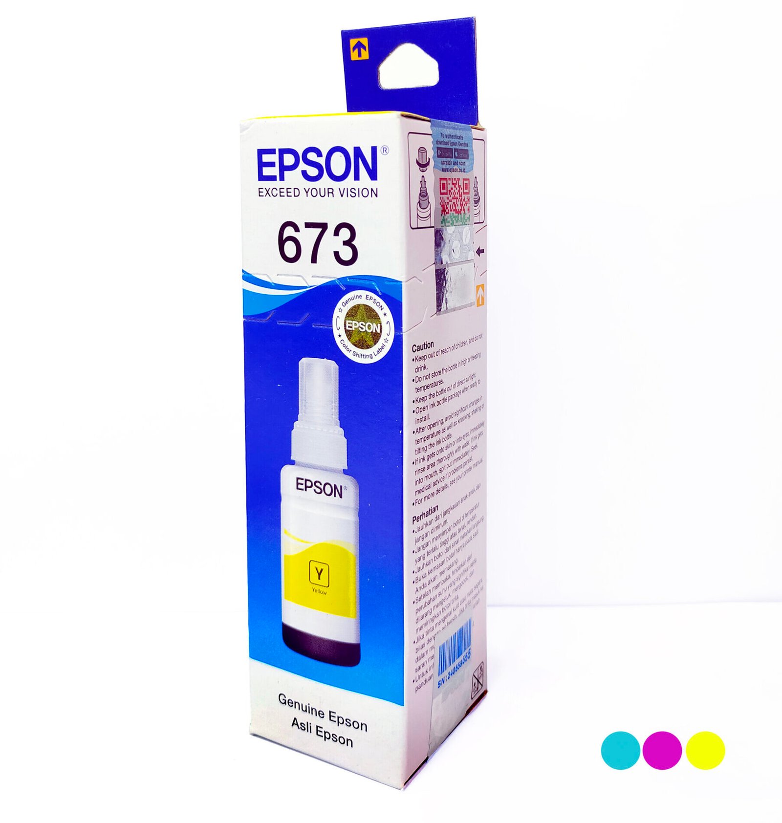 TINTA EPSON L800 Y T6734
