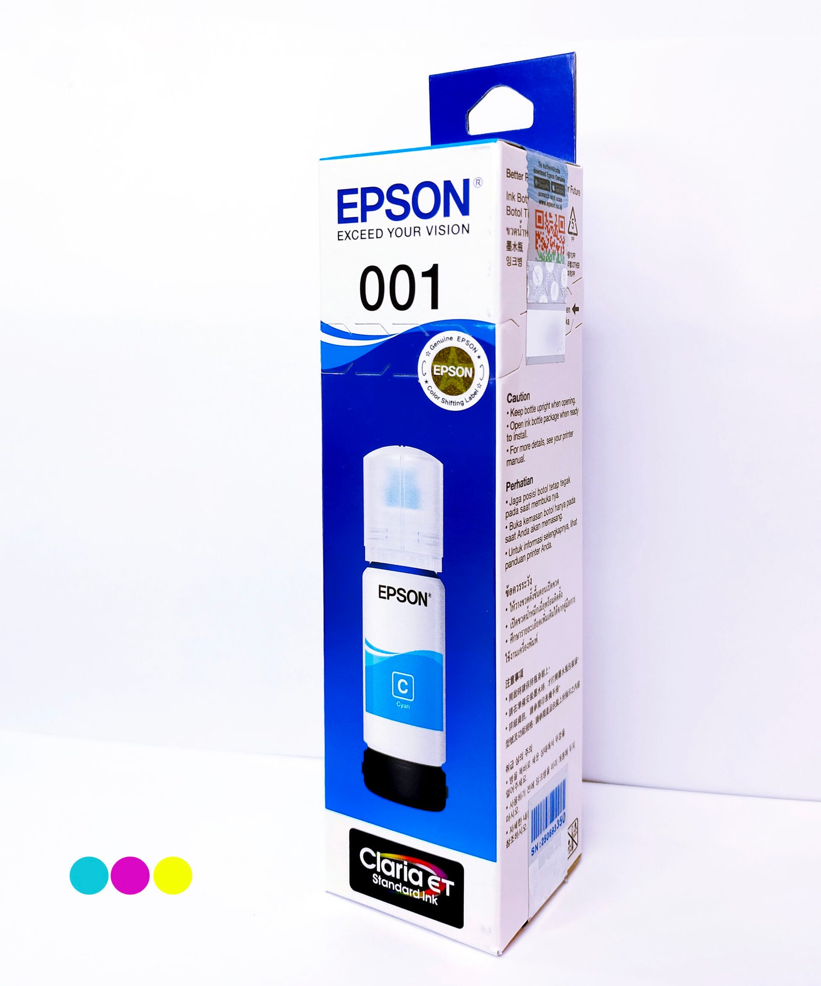TINTA BOTOL EPSON 001 CYAN