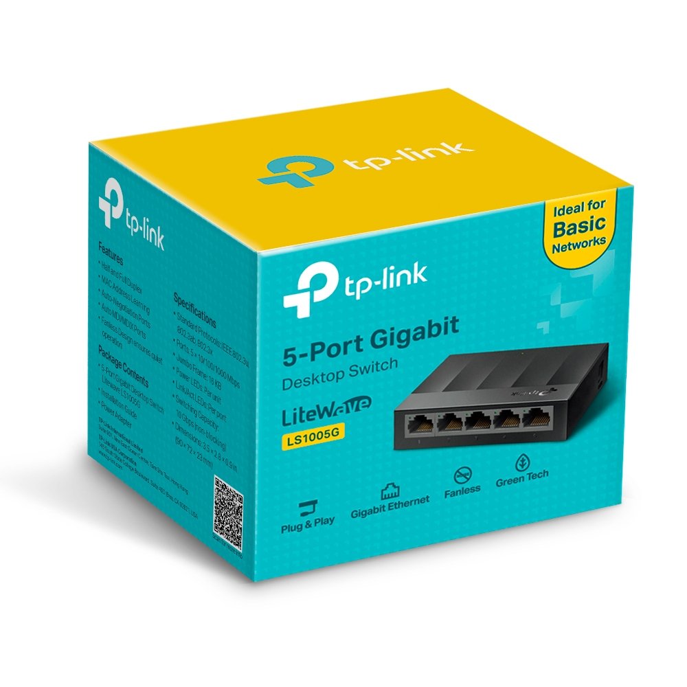 SWITCH HUB TP LINK 5 PORT GIGABIT LS1005G