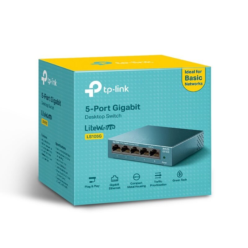 SWITCH HUB TP LINK 5 PORT GIGABIT LS105G