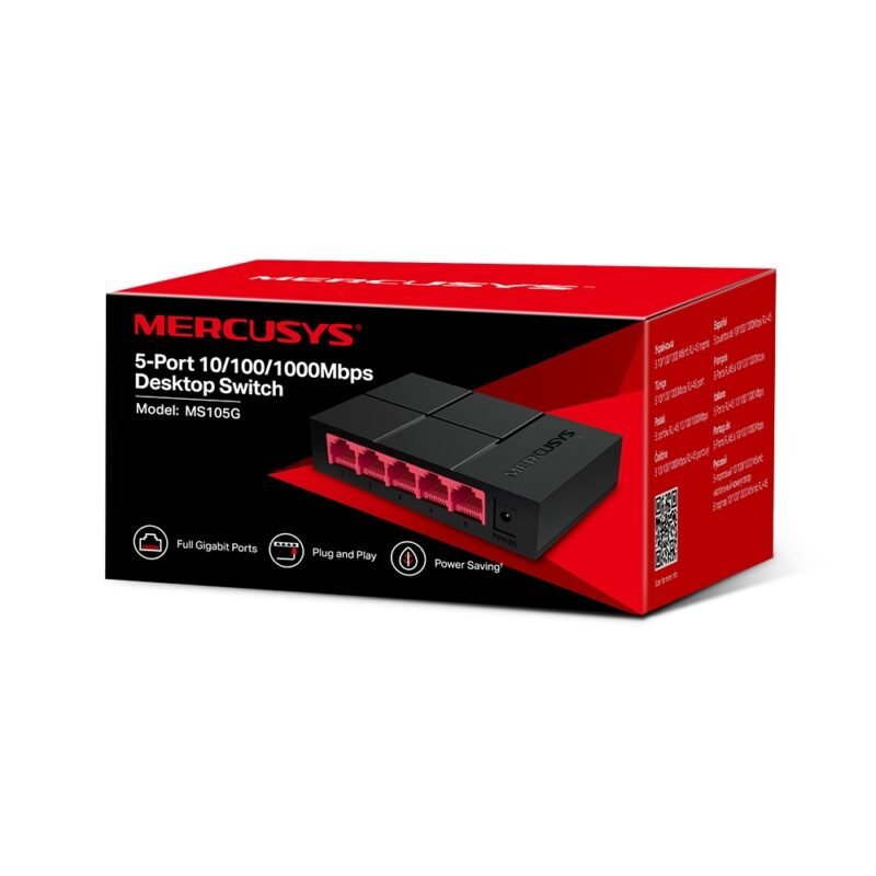 SWITCH HUB MERCUSYS 5 PORT GIGABYTE MS105G
