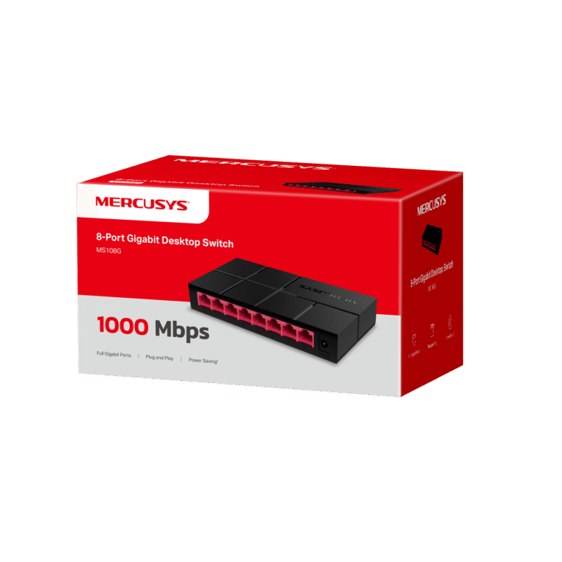 SWITCH HUB MERCUSYS 8 PORT GIGABYTE MS108G