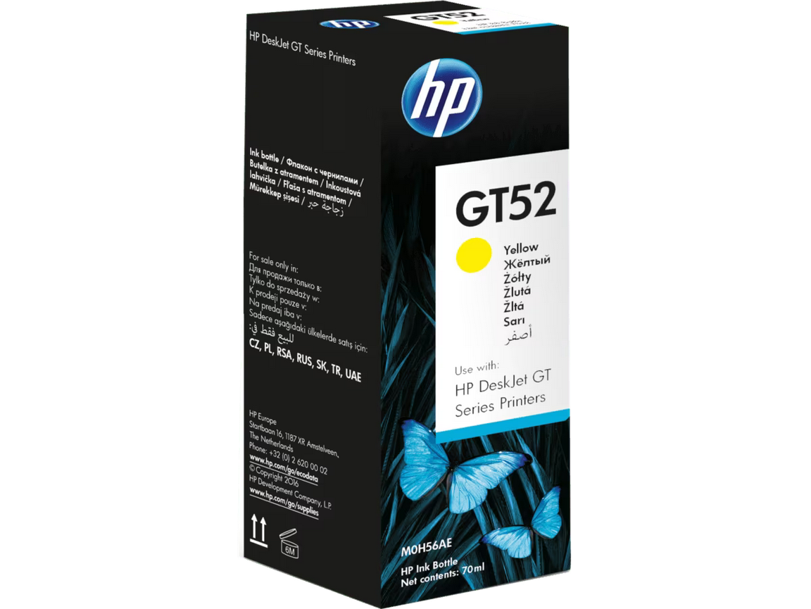 TINTA HP GT52 YELLOW M0H56AA