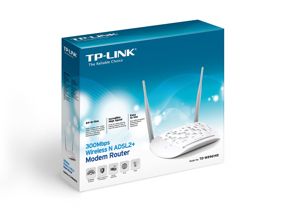 WIRELESS ADSL2+MODEM ROUTER TP LINK TD-W8961ND