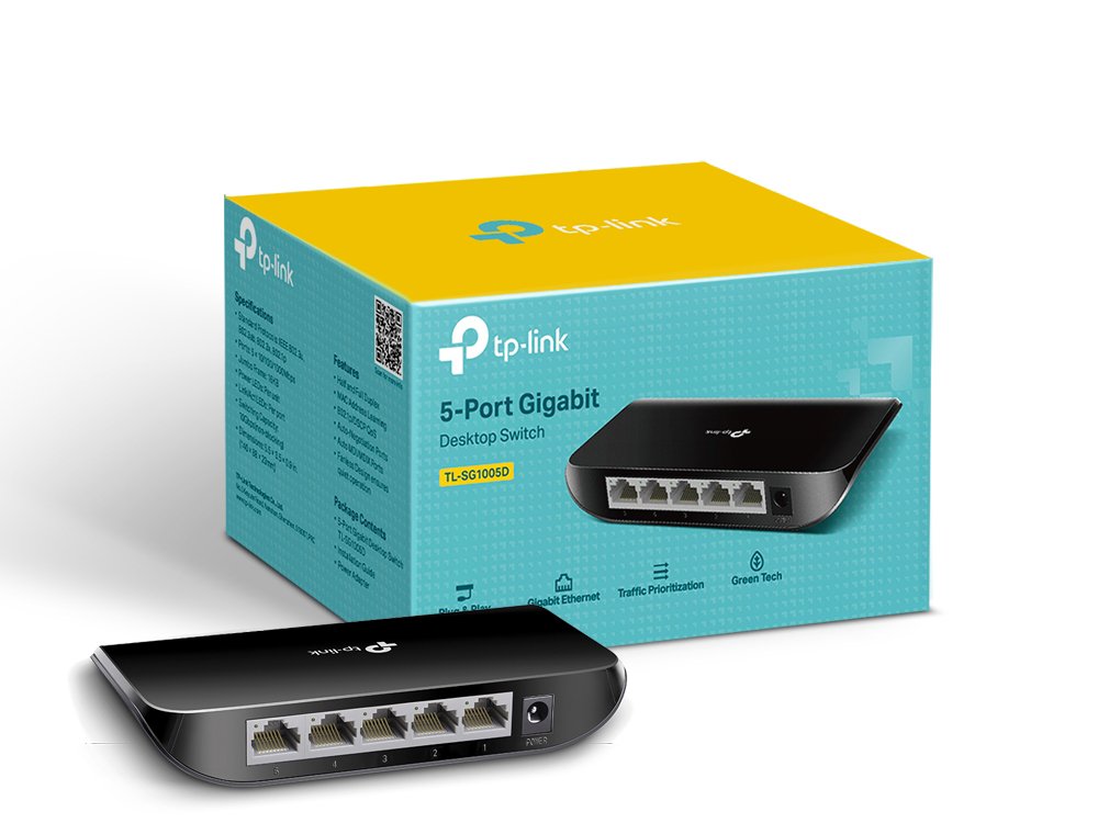 SWITCH HUB TP LINK 5 PORT GIGABYTE TL-SG1005D