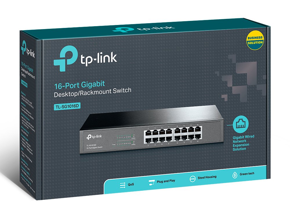 SWITCH HUB TP LINK 16 PORT GIGABYTE TL-SG1016D