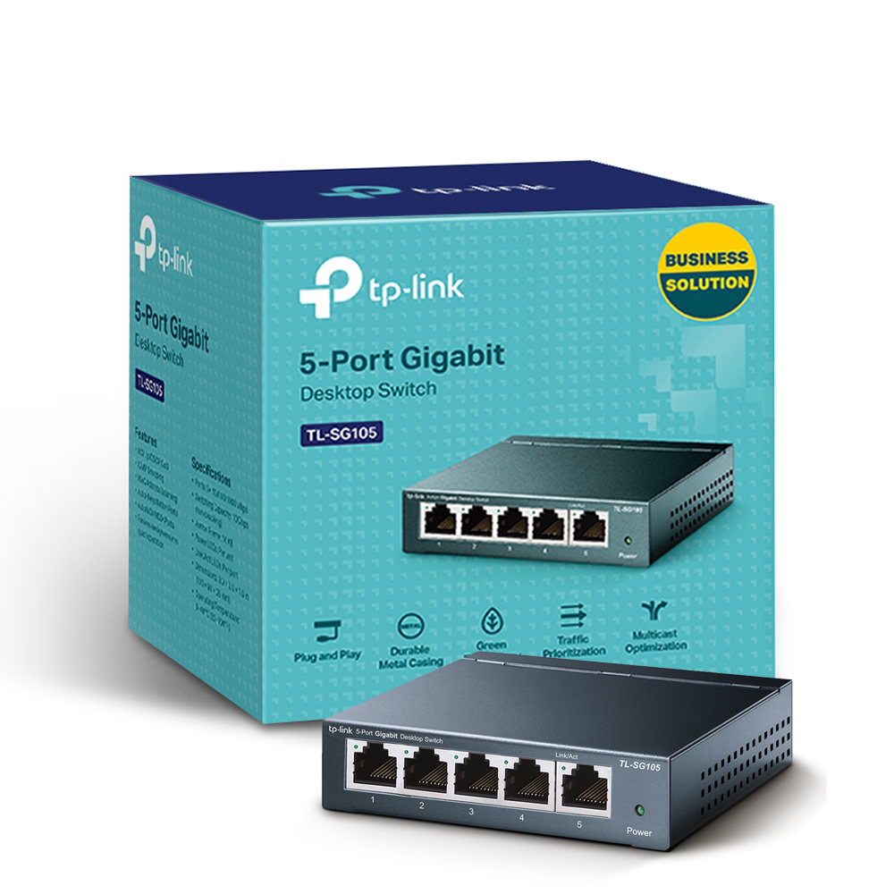 SWITCH HUB TP LINK GIGABYTE RACK METAL TL-SG105