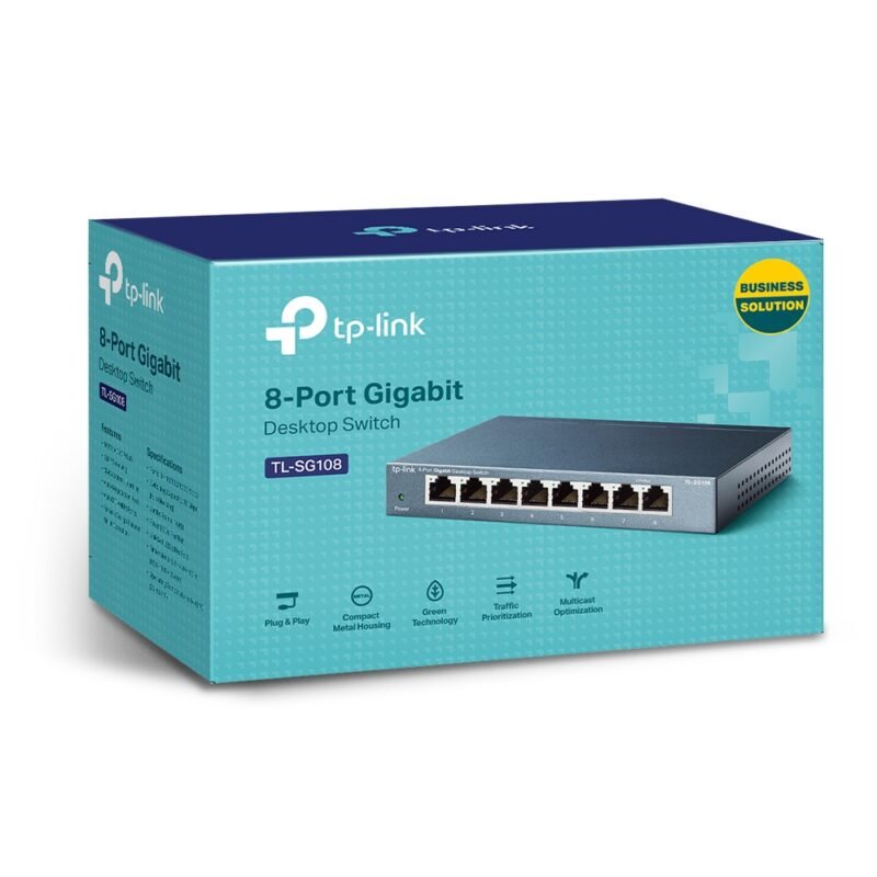 SWITCH HUB TP LINK TL-SG108 8 PORT GIGABIT