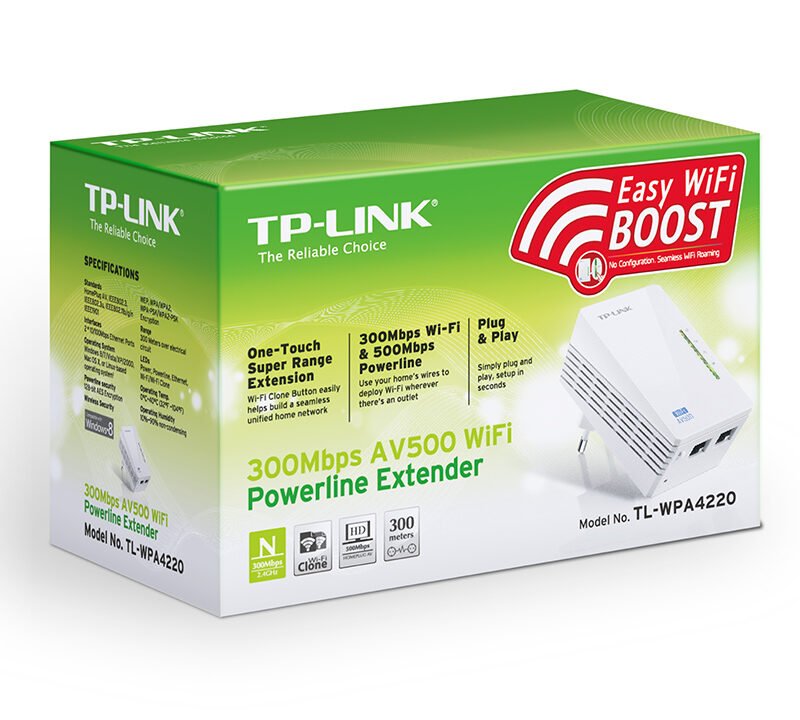 WIFI POWERLINE EXTENDER TLWPA 4220 TP LINK