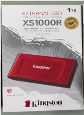 SSD EXTERNAL KINGSTON PORTABLE XS1000 1TB RED SXS1000R/1000G
