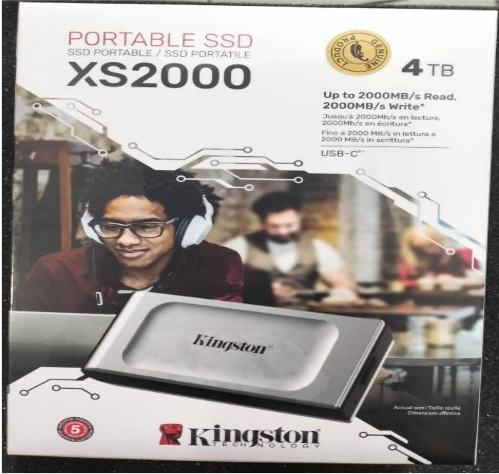 SSD PORTABLE KINGSTON XS2000 4TB SXS2000/4000G