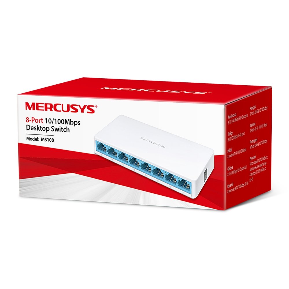 SWITCH HUB MERCUSYS 8 PORT MS108