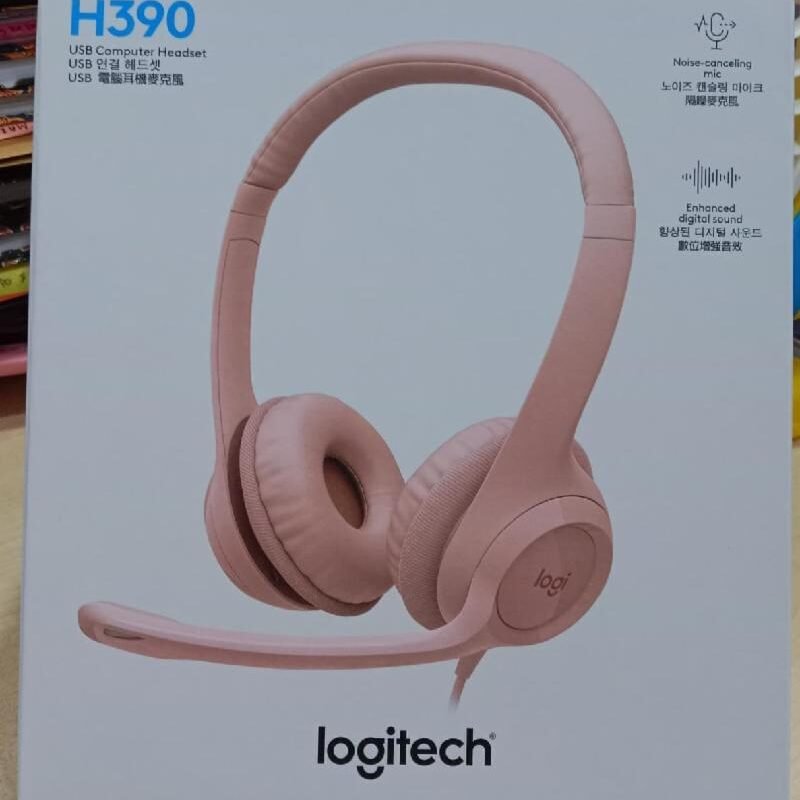 HEADSET LOGITECH H390 - ROSE