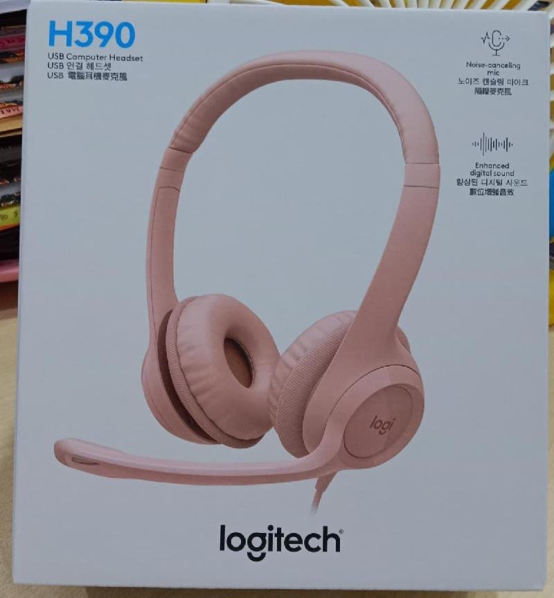 HEADSET LOGITECH H390 - ROSE