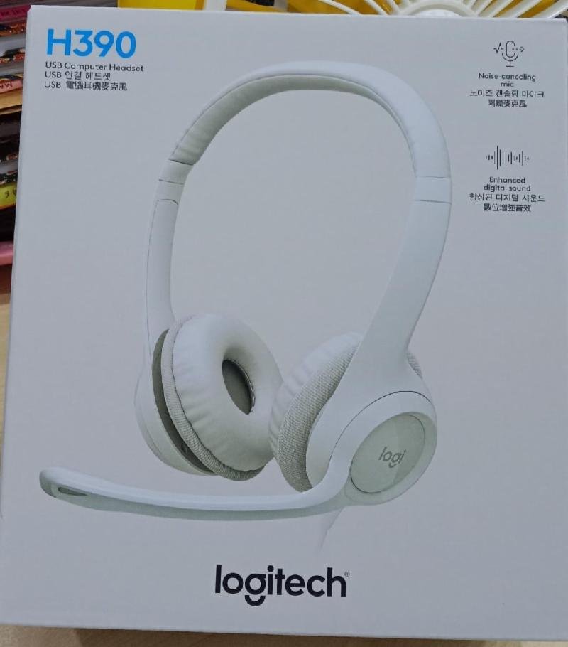 HEADSET LOGITECH H390 - OFF WHITE