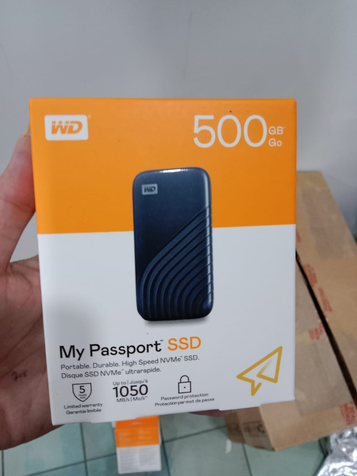 SSD PORTABLE WD MY PASSPORT 500GB