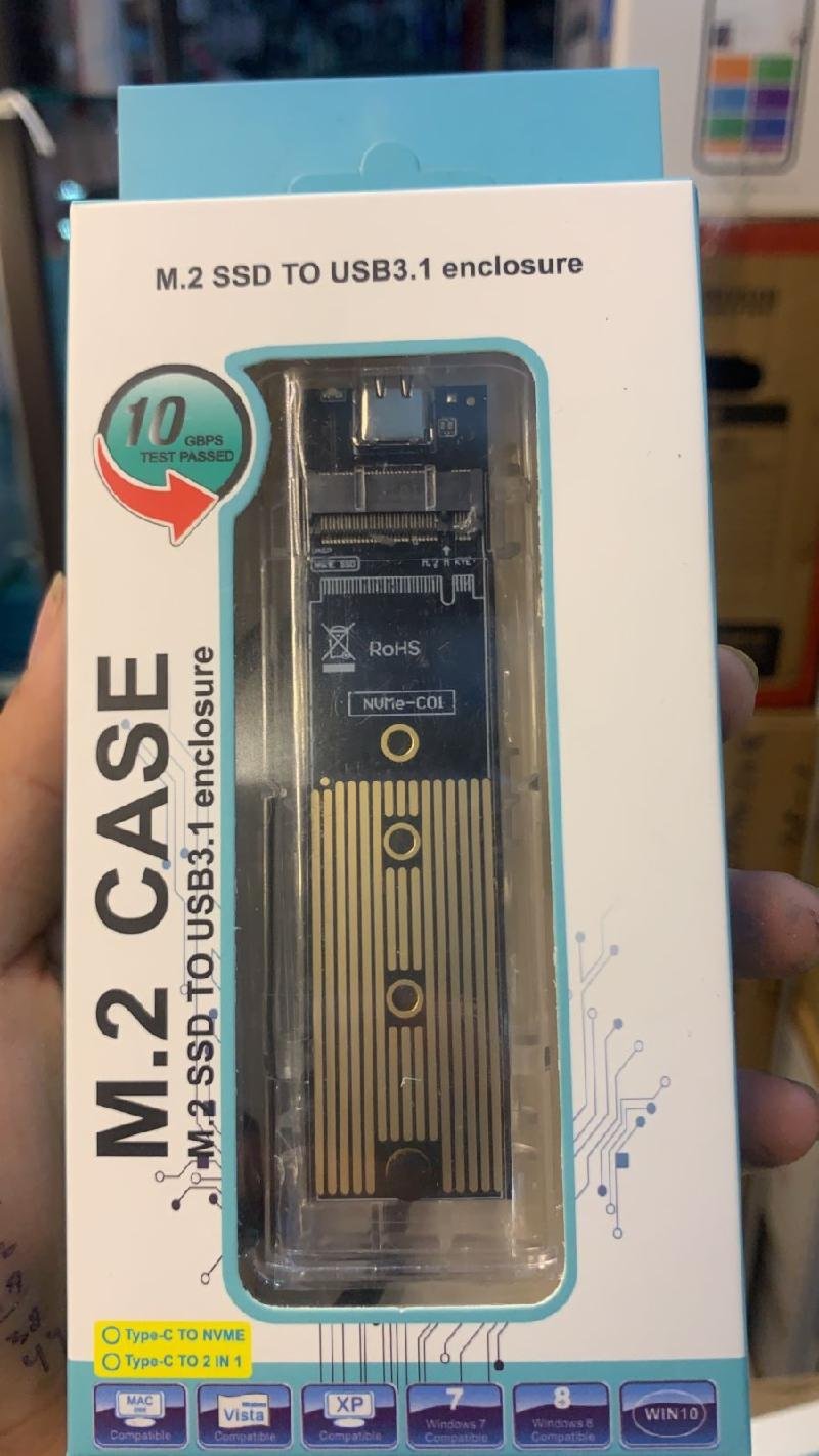 EXT CASE NVME 10 GBPS TRANSPARAN