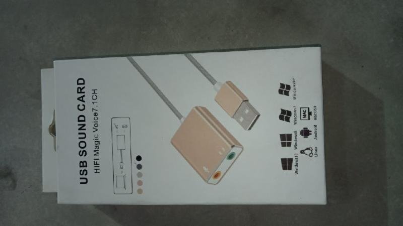 CABEL USB SOUND CARD HIFI MAGIC VOICE 7.1 METAL