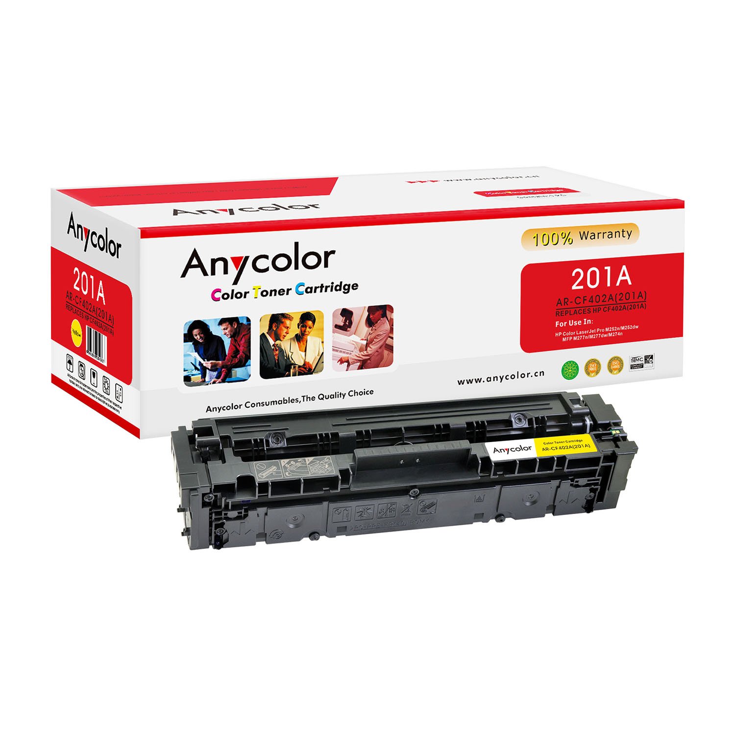 TONER CARDRIDGE AR-CF402A (201A) ANYCOLOR YELLOW