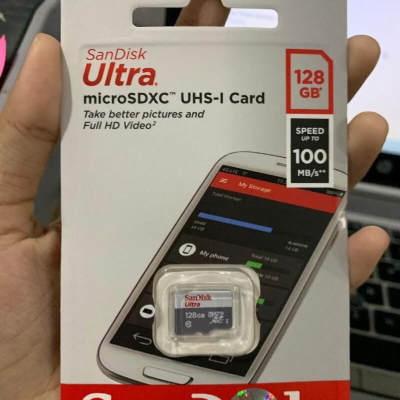 MICRO SD SANDISK ULTRA SDHC 128GB SPEED 100