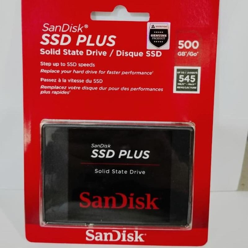 SSD SANDISK PLUS 500GB 545MB/S