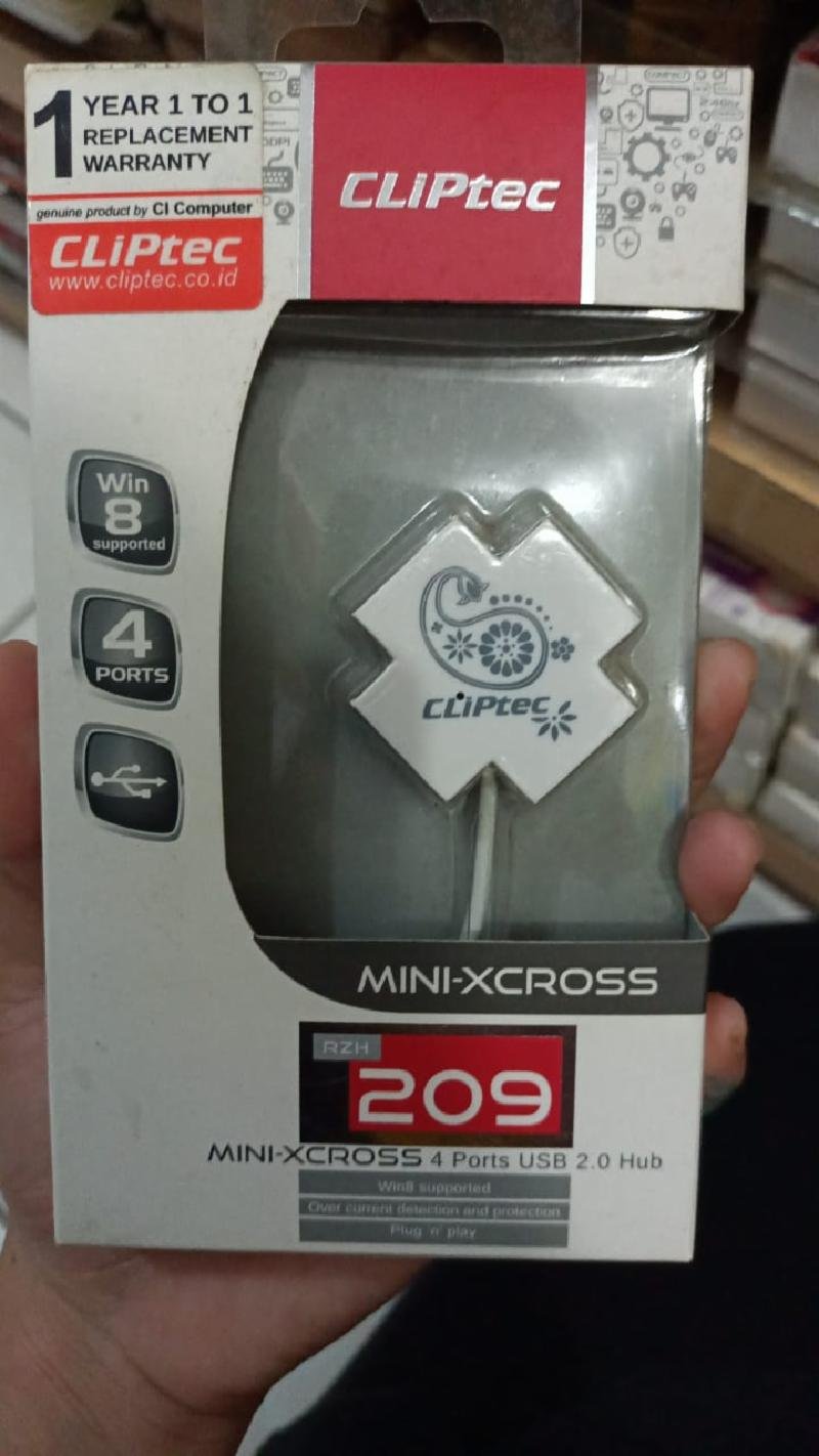 USB HUB CLIPTEC MINI X-CROSS RZH209