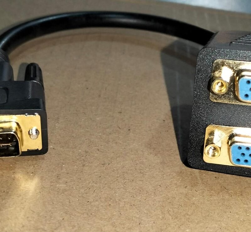 HOWELL CABEL SPLITTER DVI 24+5 TO 2X VGA FEMALE