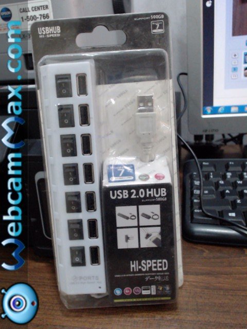 USB HUB 7 PORT ON/OFF