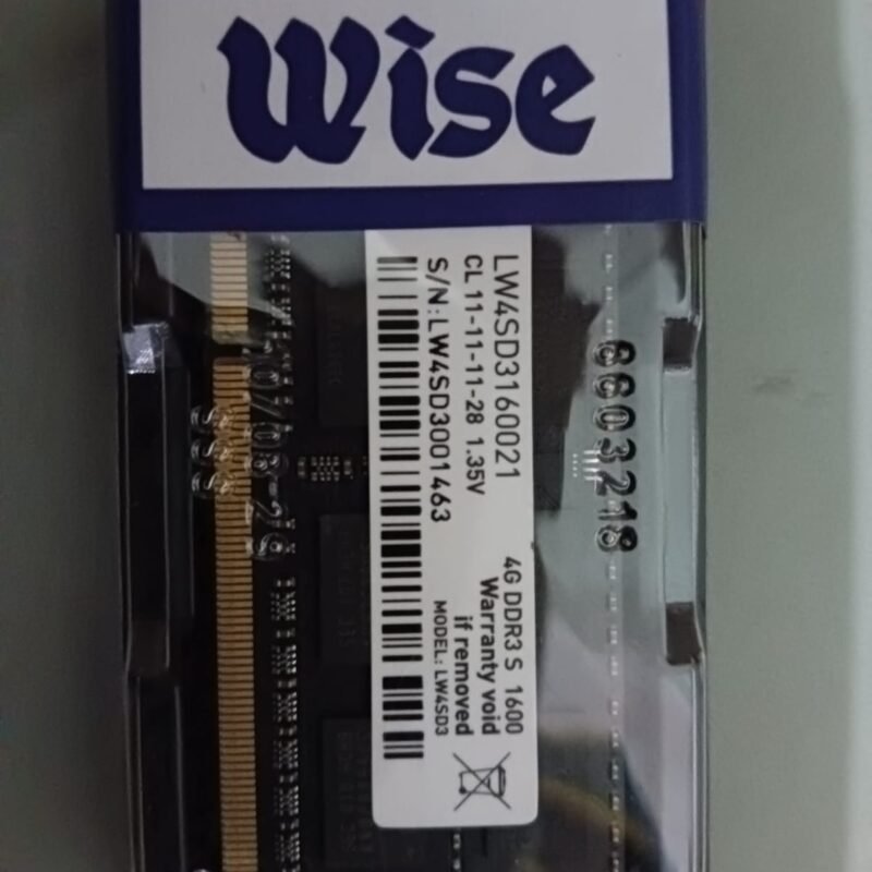 RAM SODIMM DDR3 4GB 1600 WISE